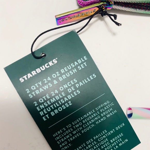 Starbucks Other Rare Starbucks Straws With Pouch Straw Cleaner